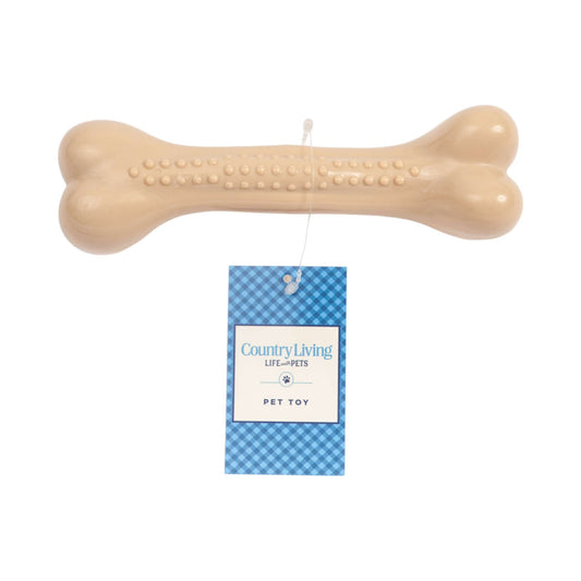Country Living Nylon Chew Bone dog toy with chicken flavor for heavy chewers and dental health