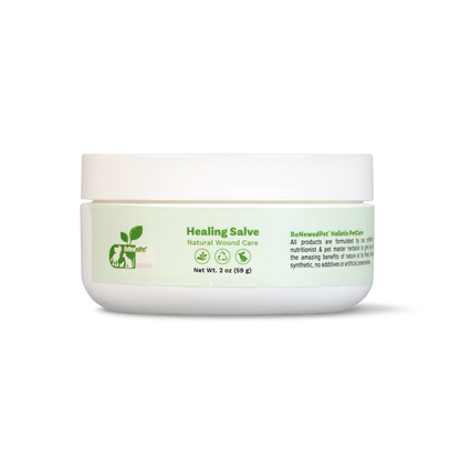 ReNewedPet Healing Skin Salve natural organic wound care for pets with non-GMO ingredients