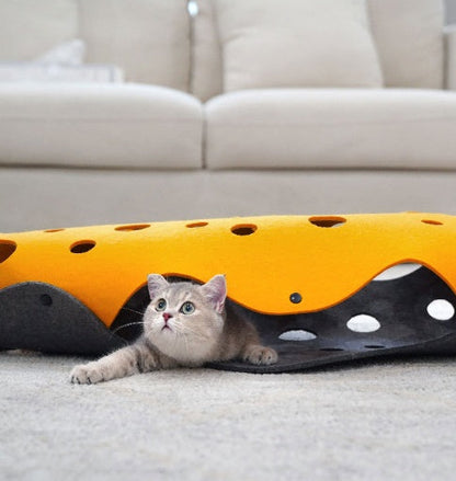 Felt Cat Tunnel With Snaps