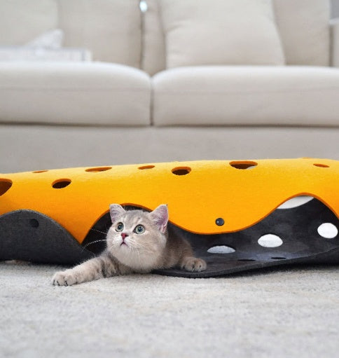 Felt Cat Tunnel With Snaps