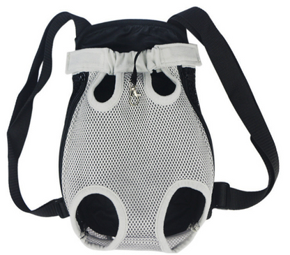 Adjustable pet carrier backpack for small dogs and cats under 15LB with breathable mesh panels for travel and outdoor activities