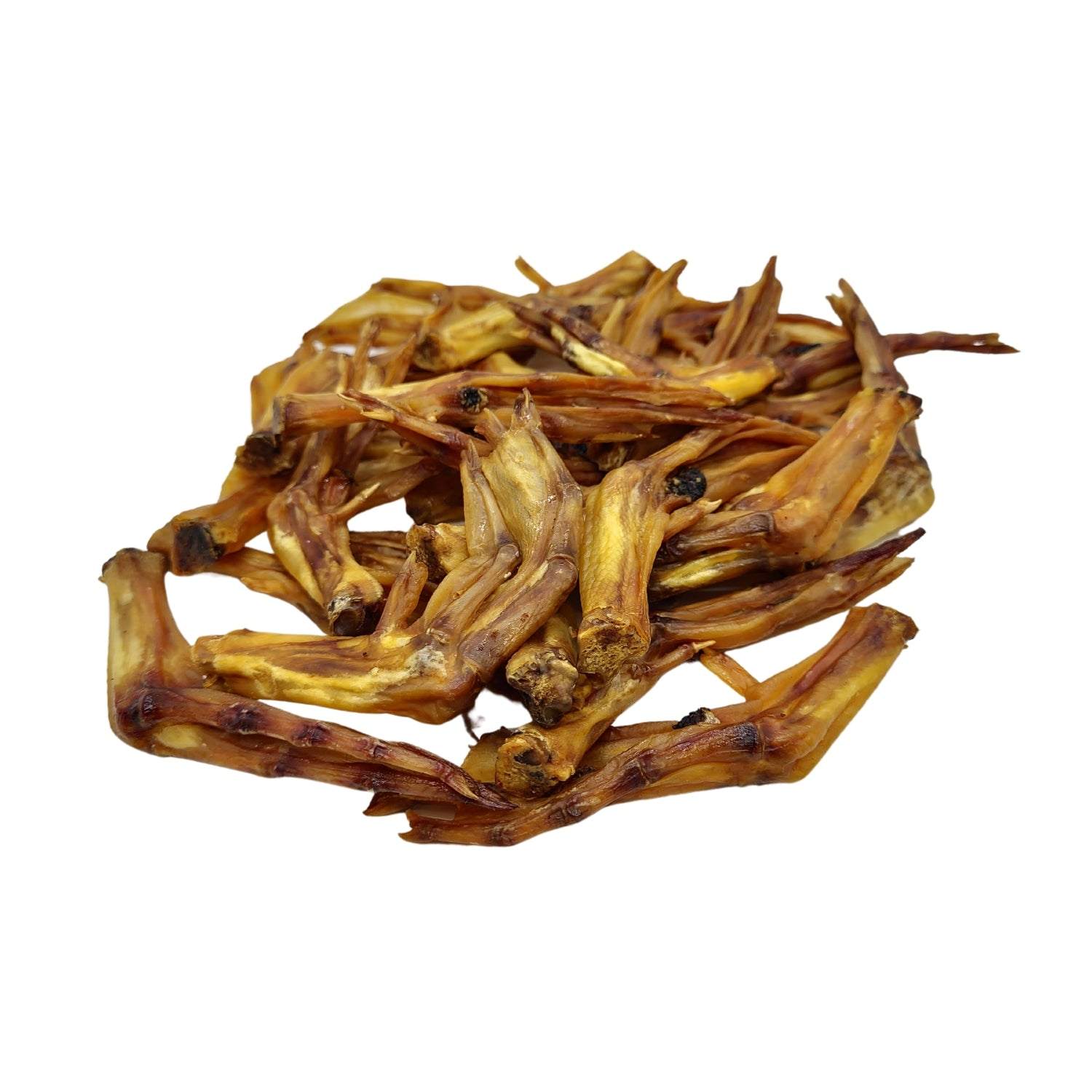 Country Living All-Natural Duck Feet dog treats stacked, crunchy and natural chews for dogs