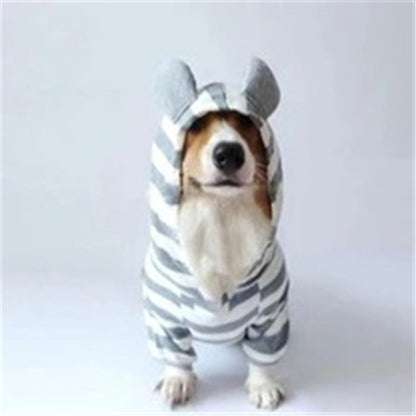 Pet clothing striped sweater