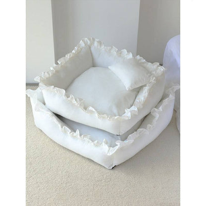 Princess Dog Bed - Comfortable Small Pet Sofa & Cat Bed for Cozy Rest
