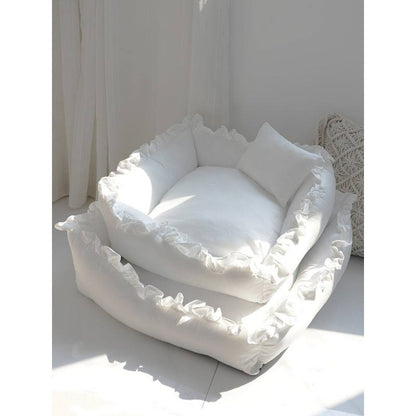 Princess Dog Bed - Comfortable Small Pet Sofa & Cat Bed for Cozy Rest