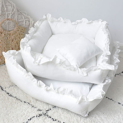 Princess Dog Bed - Comfortable Small Pet Sofa & Cat Bed for Cozy Rest