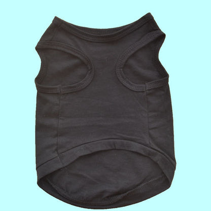 Pet Clothes Dog Clothes Spring And Summer Black Vest
