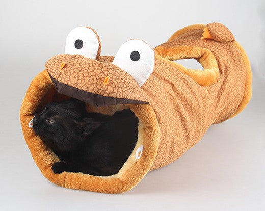 Crinkle Cat Plush Tunnel 3 Animal Styles