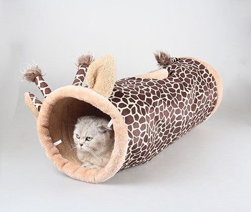 Crinkle Cat Plush Tunnel 3 Animal Styles