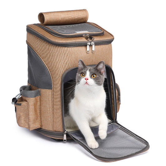 Folding Pet Trolley Backpack