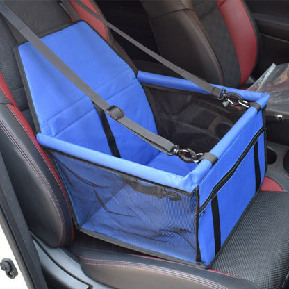 Dog Safety Mesh Travel Carrier Basket - Breathable Waterproof Car Seat