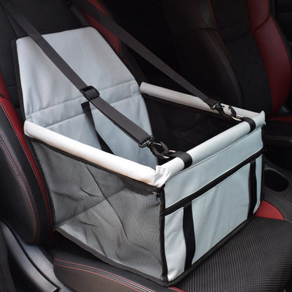 Dog Safety Mesh Travel Carrier Basket - Breathable Waterproof Car Seat