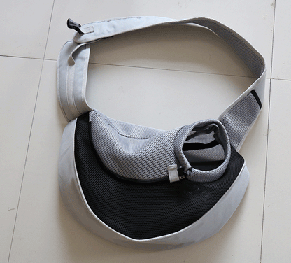 Breathable mesh pet carrier handbag sling for small dogs and cats with adjustable shoulder strap