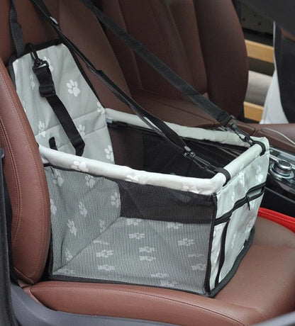 Dog Safety Mesh Travel Carrier Basket - Breathable Waterproof Car Seat