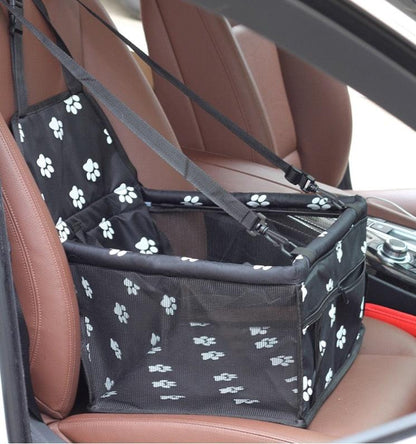Dog Safety Mesh Travel Carrier Basket - Breathable Waterproof Car Seat