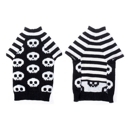 Skull Dog Halloween Sweater Pet Supplies