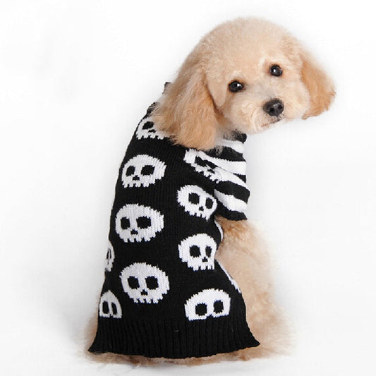 Skull Halloween Dog Sweater