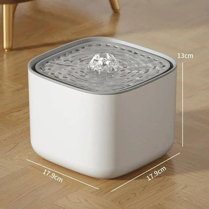 3L large capacity pet fountain with circulating filter and USB charging for cats and dogs