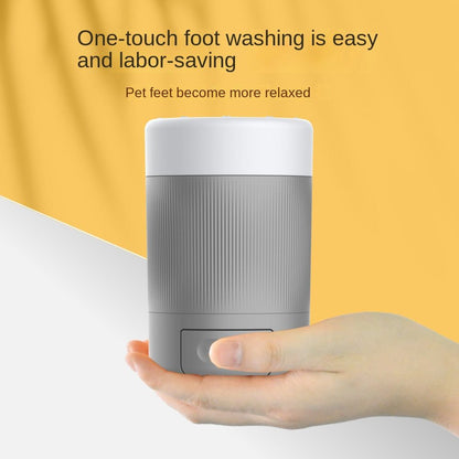 Pet Foot Washing Cup for small and medium dogs with antibacterial soft bristles and towel accessory