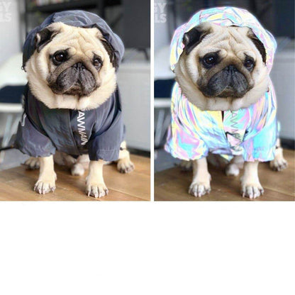 Windproof and Rainproof Stormtrooper Style Dog Raincoat for Large Dogs