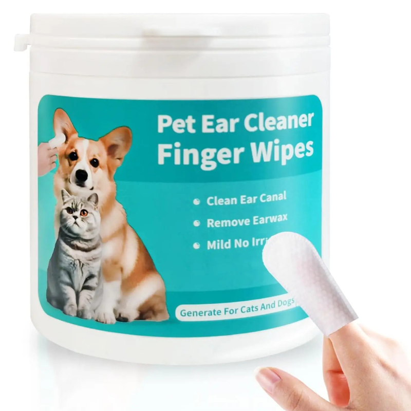 Pet Ear Wipes for Dogs & Cats - Easy Otic Cleaning