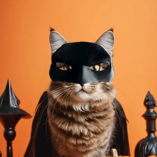 Cat Bat Superhero Mask – Cute Halloween Costume for Cool Cats