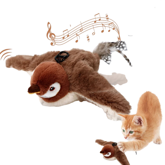 Interactive Flapping Bird Cat Toy - Catnip Toys for Indoor Cats & Kittens