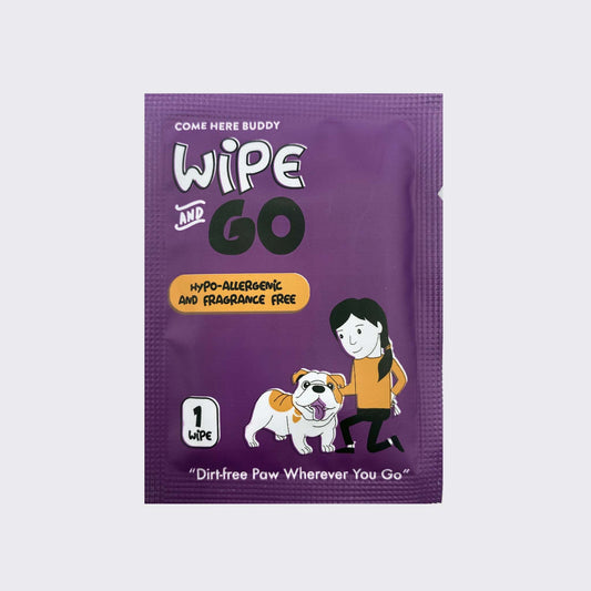 Individually packaged hypoallergenic dog wipes with aloe vera and ginseng extract for safe cleaning