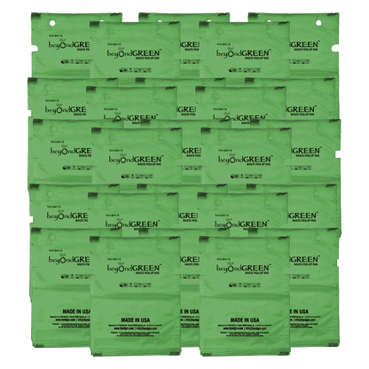 Dog poop bags refill pack with 100 durable, leak-resistant bags for single-pull park dispenser