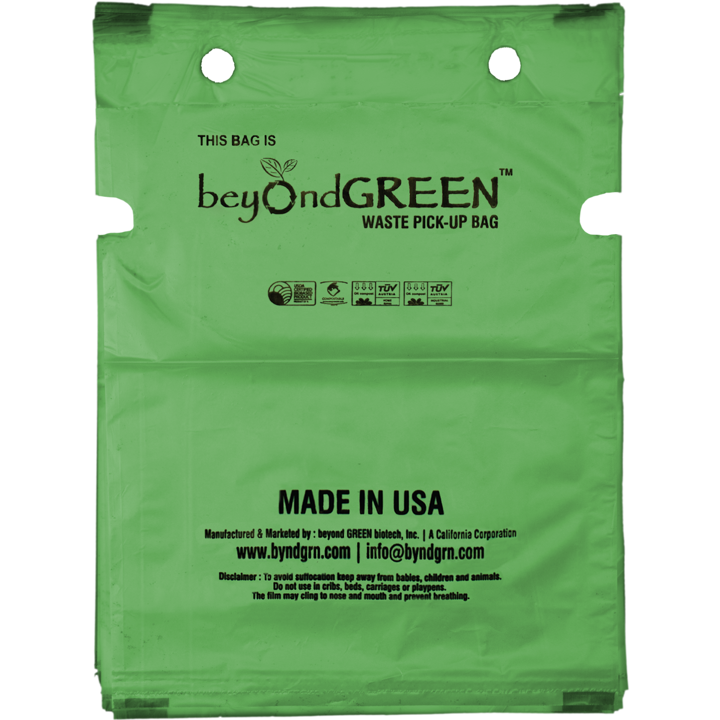 Dog Poop Bags Refill for Single-Pull Park Dispenser - 100 Bags