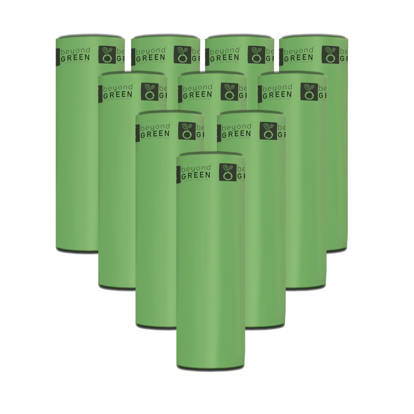 Rolls of beyondGREEN dog waste bags refill for park dispensers, 200 strong, leak-resistant, and unscented.