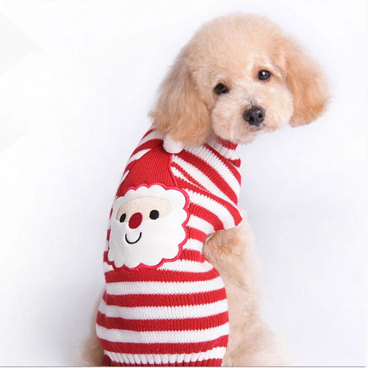 Christmas Pompom Dog Sweater