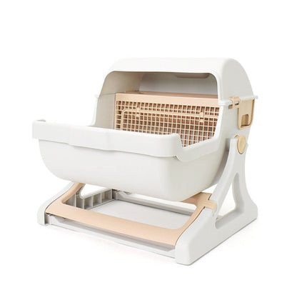 Cat toilet pet toilet semi-enclosed litter box