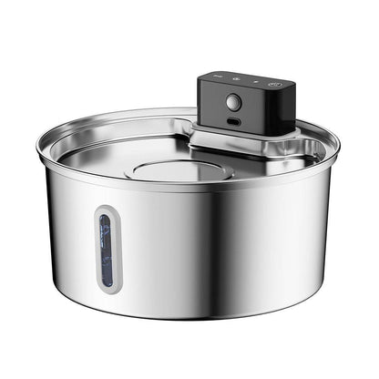 Pet intelligent water dispenser with wireless sensor and 304 stainless steel for cats and dogs