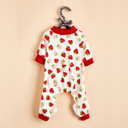 Dog clothes cotton four-legged knit
