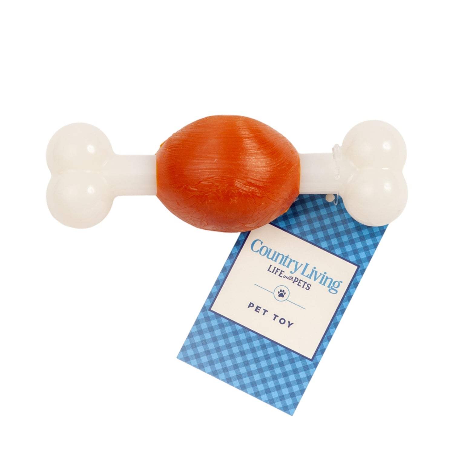 Country Living Bone Dog Chew Toy beef-flavored TPR and nylon bone for small dogs dental health and durable play