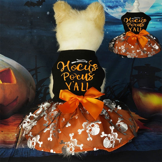 Halloween Skull Pet Costume