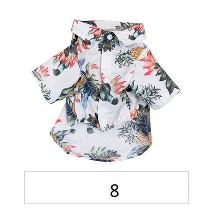 Hawaiian Pet Shirts - Stylish Summer Dog & Cat Shirts, Coconut Print