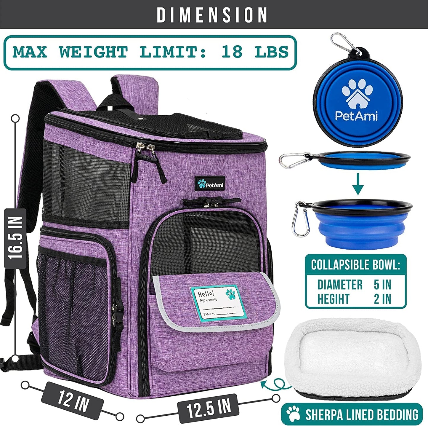 Dog and cats Backpack Carrier
