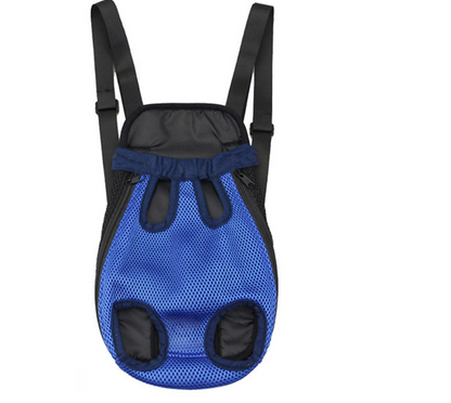 Adjustable pet carrier backpack for small dogs and cats, breathable mesh travel bag for hiking and camping