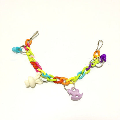 Parrot Acrylic Chain Suspension Bridge Swing Toy
