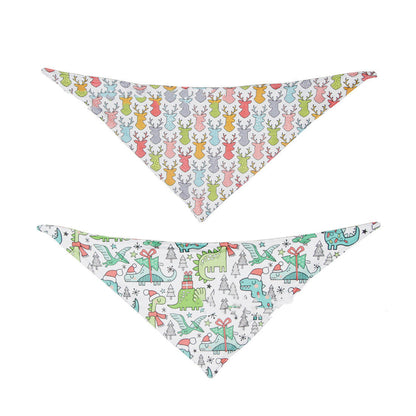 Pet Double-sided Saliva Towel Dog Triangle Scarf Pet Accessories