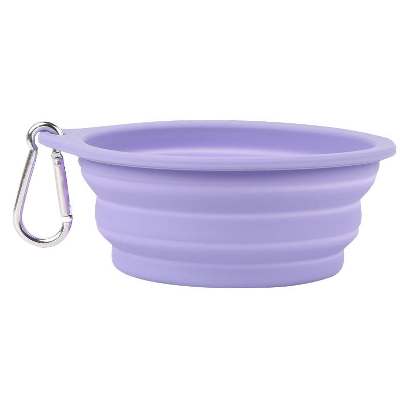 Silicone Foldable Bowl Portable Pet Bowl 600ml Cat Bowl Travel Pet Portable Dog Bowl