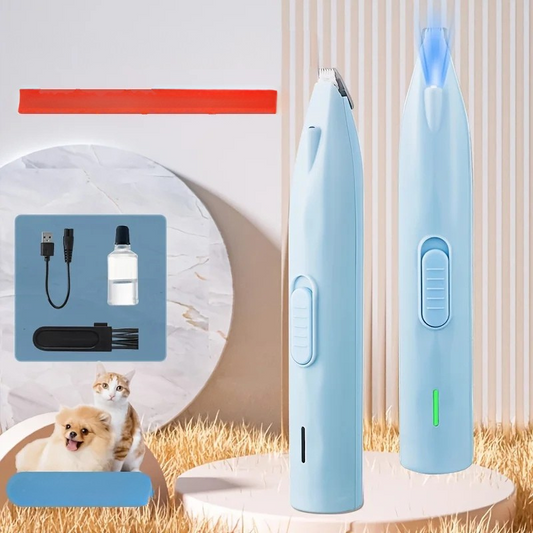 Electric Pet Paw Shaver - Quiet Grooming Trimmer for Cat & Dog Feet