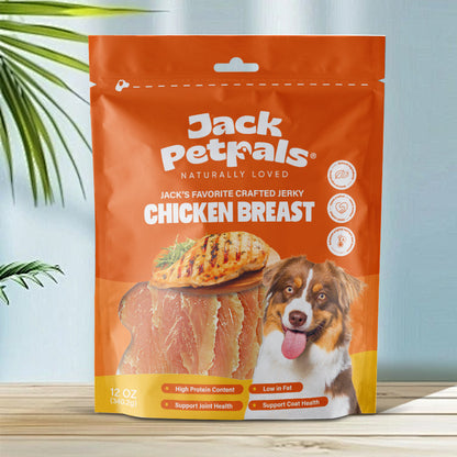 Jack PetPals Handcrafted Jerky Chicken Breast Dog Treats - Wholesome 