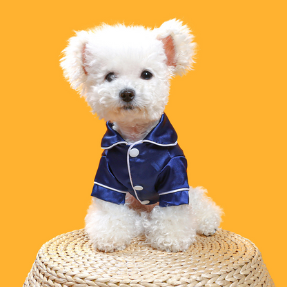Luxury Soft Silk Pajamas for Pets - Comfy Small Dog and Cat Clothing