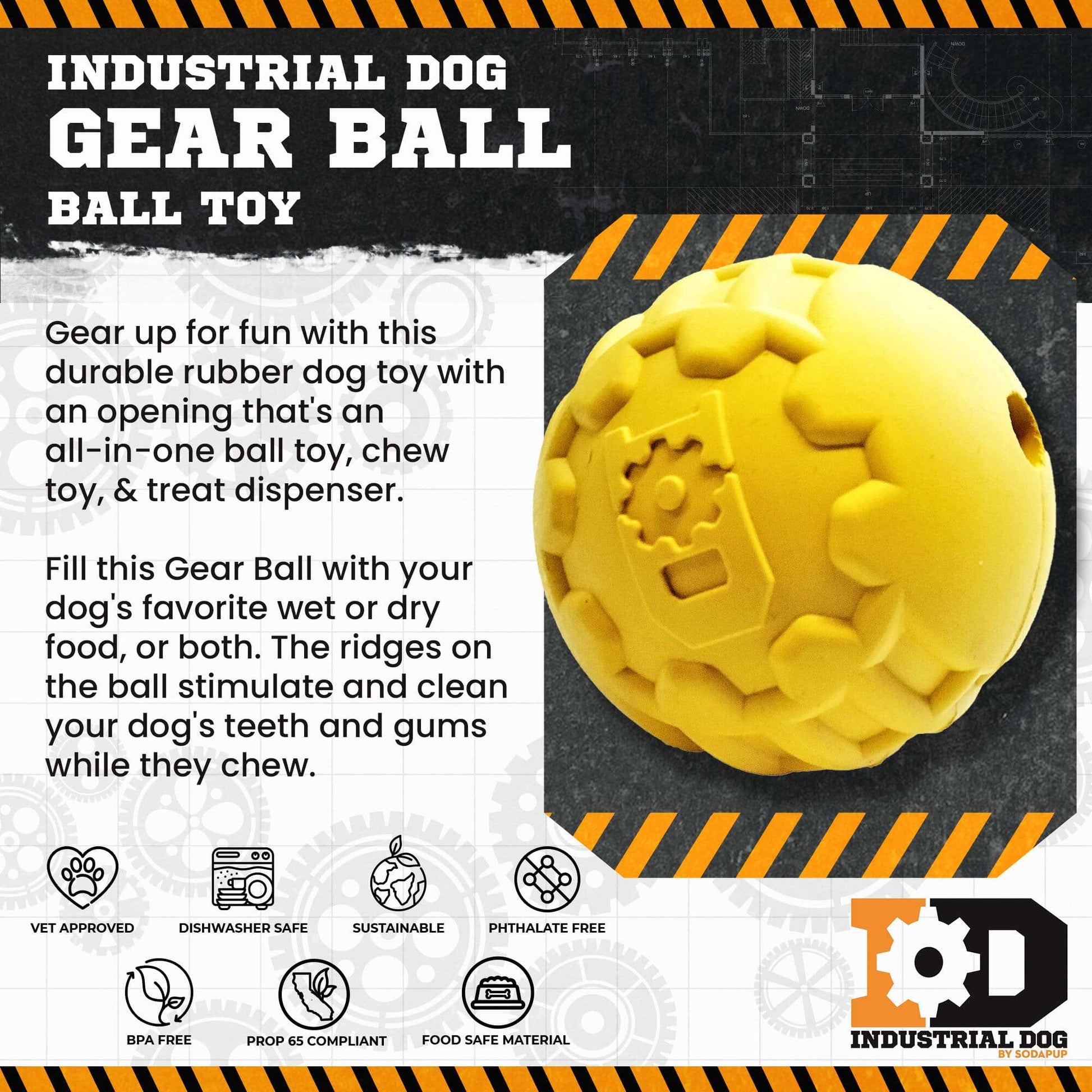 Durable Rubber Chew Ball - Ultra-Durable Dog Toy for Power Chewers!