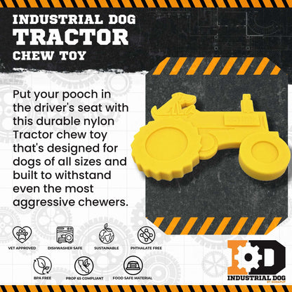 Tractor Nylon Dog Toy for Aggressive Chewers! | USA Made | SodaPup