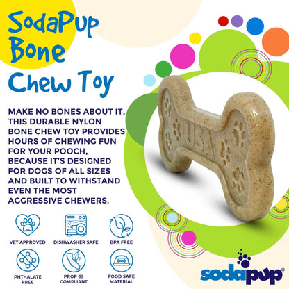 Bone eChew Ultra Durable Nylon Dog Chew Toy - For Aggressive Chewers 
