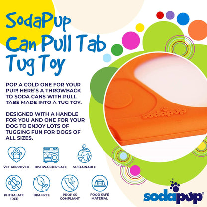 Pop Top Rubber Tug Toy for Interactive Play - Durable and USA Made